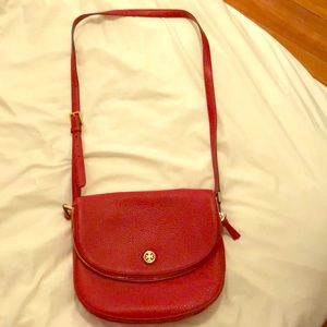 Tory Burch Robinson pebbled leather shoulder bag